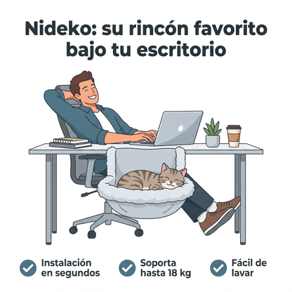 Hamaca de escritorio para tu gato