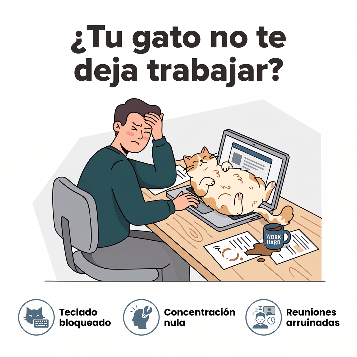 Hamaca de escritorio para tu gato